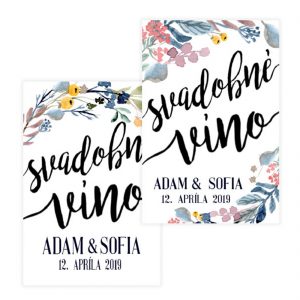 Svadobná etiketa - vzor 5, Promitor Vinorum | regioWine