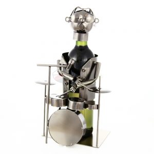 Kovový stojan na víno s motívom Bubeník, Promitor Vinorum | regioWine