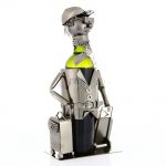 Kovový stojan na víno s motívom Obchodník, Promitor Vinorum | regioWine