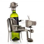 Kovový stojan na víno s motívom Dôchodca, Promitor Vinorum | regioWine