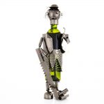 Kovový stojan na víno s motívom Drevorubač, Promitor Vinorum | regioWine