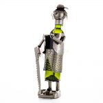 Kovový stojan na víno s motívom Drevorubač, Promitor Vinorum | regioWine