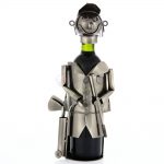 Kovový stojan na víno s motívom Golfista, Promitor Vinorum | regioWine