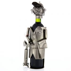 Kovový stojan na víno s motívom Golfista, Promitor Vinorum | regioWine