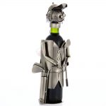 Kovový stojan na víno s motívom Golfista, Promitor Vinorum | regioWine