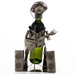 Kovový stojan na víno s motívom Hudobník, Promitor Vinorum | regioWine