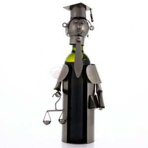 Kovový stojan na víno s motívom Justícia, Promitor Vinorum | regioWine