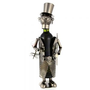 Kovový stojan na víno s motívom Kominár, Promitor Vinorum | regioWine