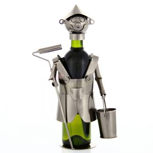 Kovový stojan na víno s motívom Maliar natierač, Promitor Vinorum | regioWine