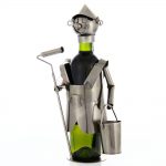 Kovový stojan na víno s motívom Maliar natierač, Promitor Vinorum | regioWine