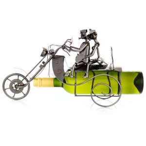 Kovový stojan na víno s motívom Motorkári, Promitor Vinorum | regioWine