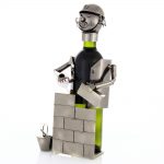 Kovový stojan na víno s motívom Murár, Promitor Vinorum | regioWine