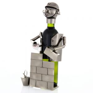 Kovový stojan na víno s motívom Murár, Promitor Vinorum | regioWine