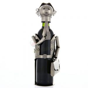 Kovový stojan na víno s motívom Predajca, Promitor Vinorum | regioWine