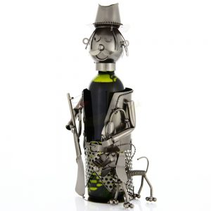 Kovový stojan na víno s motívom Polovník, Promitor Vinorum | regioWine