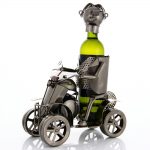 Kovový stojan na víno s motívom Štvorkolka, Promitor Vinorum | regioWine