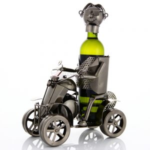 Kovový stojan na víno s motívom Štvorkolka, Promitor Vinorum | regioWine