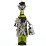 Kovový stojan na víno s motívom Záhradník, Promitor Vinorum | regioWine